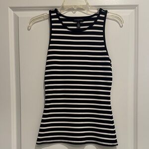 White House Black Market Black Forme Rib Tank Top